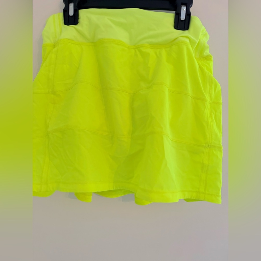 lululemon athletica Neon Yellow Mini Skirt